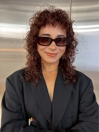 セミロング カラー パーマ Loom.所属・村上雅人 ナチュラルモードのヘアスタイル