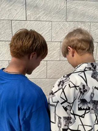 ショート メンズ apollo 横浜所属・横浜🦋ハイトーン 🫐シャドウルーツのヘアスタイル