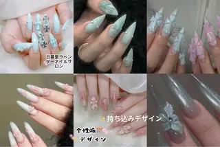 ネイル ラベンダー💖日暮里 ルル💖ネイルのネイルデザイン