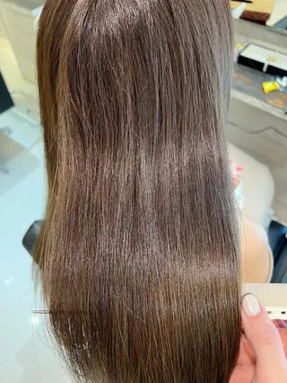 ロング ‪🤎艶感ベージュ/ ミルクティー‪🤎のヘアスタイル