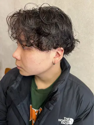 ショート パーマ 伶風/ボブ/ ヘーゼルベージュのヘアスタイル