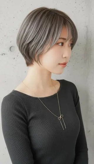 ショート カラー トップスタイリスト 桂　嵩太のヘアスタイル