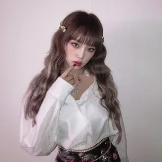 ロング カラー レイヤー/柔色 カラー/SAkiのヘアスタイル