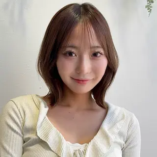 ミディアム お悩み改善ボブ 顔まわりカット/こうのヘアスタイル