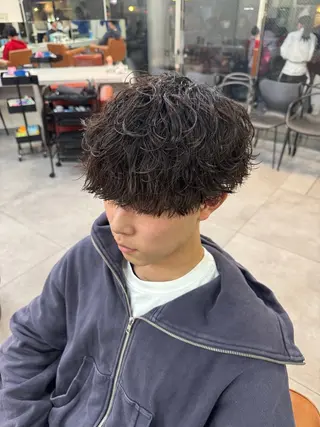 パーマ メンズ 京都駅/メンズサロン 山田司のヘアスタイル