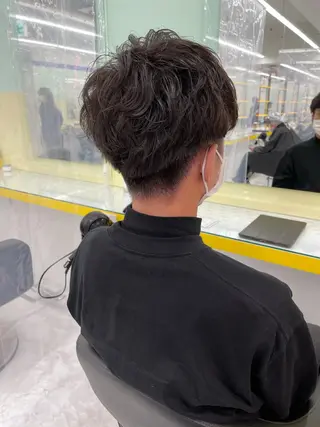 パーマ メンズ 横浜メンズパーマ🔥 大野賢人のヘアスタイル