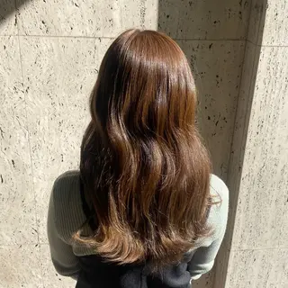 セミロング カラー ヘアアレンジ 照井 美璃のマツエク・マツパデザイン