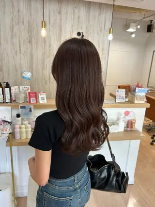 ロング カラー レイヤーカット/髪質 改善✨/藤田侑花のヘアスタイル