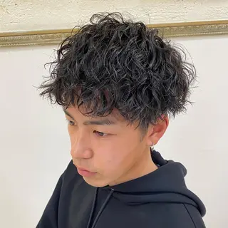 パーマ メンズ 年間2000名担当◎ パーマ職人/仲原佑樹のヘアスタイル