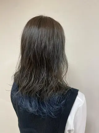 セミロング カラー パーマ ヘアアレンジ 【Sweep】おじま のぞみのヘアスタイル