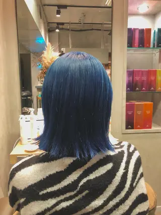 ミディアム カラー ヘアアレンジ 🎀縮毛矯正.暗髪 .艶髪🩶ちひろのヘアスタイル