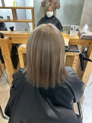 セミロング カラー ヘアアレンジ Sia中野新橋 『JUNYA』のヘアスタイル