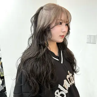 ロング カラー 透明感ワンカラー梅田 ダブルカラー/川上のヘアスタイル