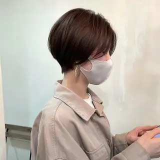 ショート レイヤーパーマ＊ 顔まわり似合わせのヘアスタイル