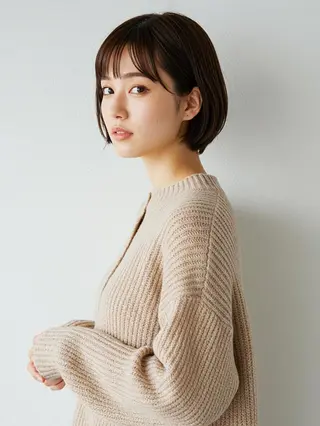 ショート サラ艶髪が得意/ 新崎CRISTINAのヘアスタイル