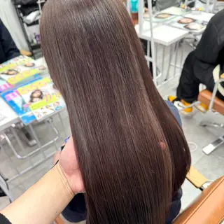 ロング カラー ヘアアレンジ ブリーチなしカラー /ベージュ/安形翔のヘアスタイル