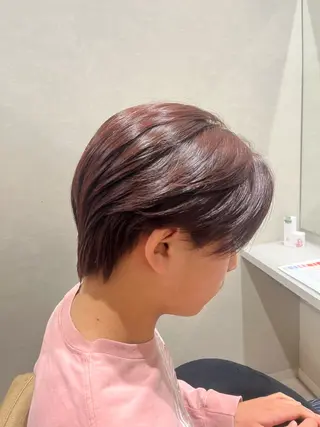 ショート カラー メンズ ブリーチ×透明感カラ ー 大分 Keigoのヘアスタイル