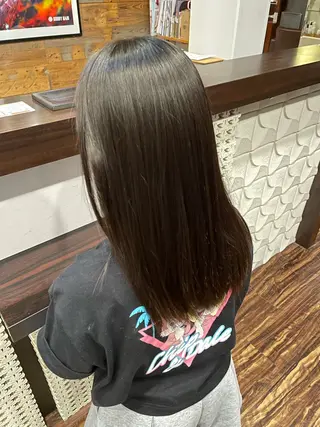 セミロング トヨシマ シュウトのヘアスタイル