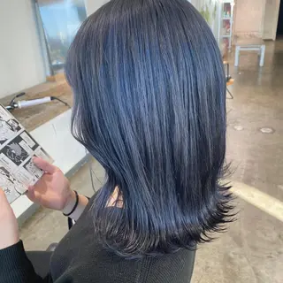 ミディアム カラー 🌼透明感艶カラー オリーブ🌼河村咲のヘアスタイル
