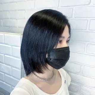 ショート ヘアアレンジ 髪質改善/縮毛矯正 艶カラー/珠聡のヘアスタイル