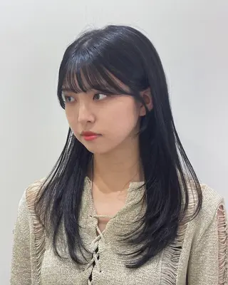 ミディアム ❤︎︎韓国ヘア❤︎︎ 𝑺𝒉𝒊𝒉𝒐のヘアスタイル