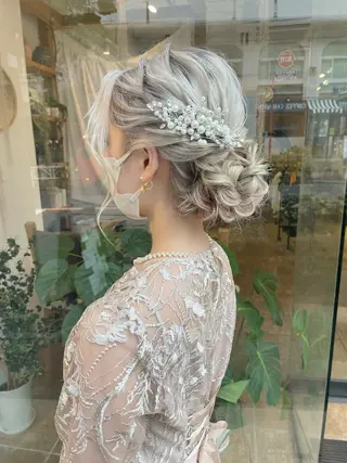 ロング ヘアアレンジ ヘアアレンジ にいた　かづしげのヘアスタイル