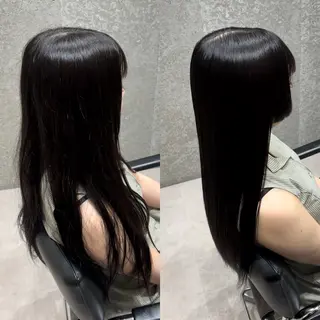 セミロング 髪質改善ヘアケア 艶髪特化/上田のヘアスタイル