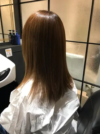 セミロング カラー パーマ ヘアアレンジ メンズ キッズ ネイル マツエク・マツパ unu hair所属・藤井 仁紀のヘアスタイル