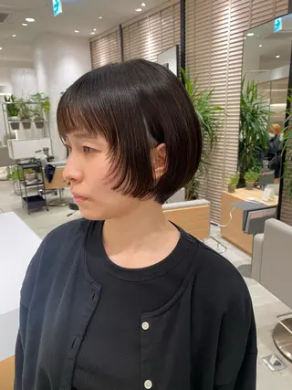 ショート 銀座/韓国レイヤー/ 艶カラー🍓原田侑依のヘアスタイル