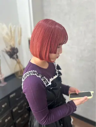 ショート カラー 艶カラー×デザイン カラー特化/値賀大樹のヘアスタイル