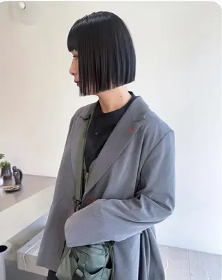 ショート youres hair恵比寿本店所属・縮毛矯正×レイヤー カット/飯田 輝のヘアスタイル