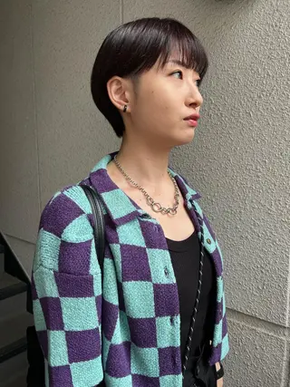 ショート カラー カラーパティシエ facce🌼ikoのヘアスタイル