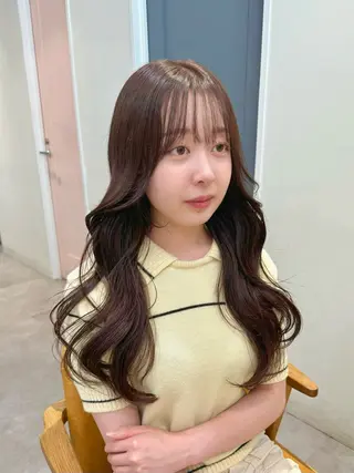 ロング カラー roka所属・ayaka♡ 柔らかカラーのヘアスタイル