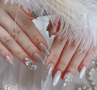 ネイル ネイルサロンAiri 長さ出し·シンプルのネイルデザイン