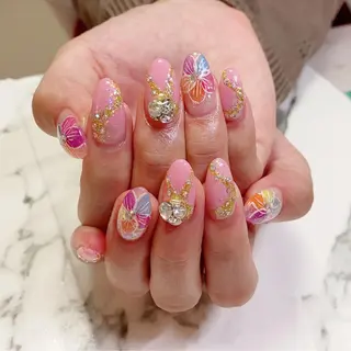 ショート キッズ ネイル Q Free nailsのネイルデザイン