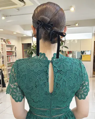 ミディアム ヘアアレンジ Noah's　Ark所属・透明感カラー🫧ヘア セット🫧松本菜月の眉毛・アイブロウイメージ