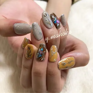 ネイル She nail studio 原宿所属・パラジェル有/ スカルプ/mahoのネイルデザイン