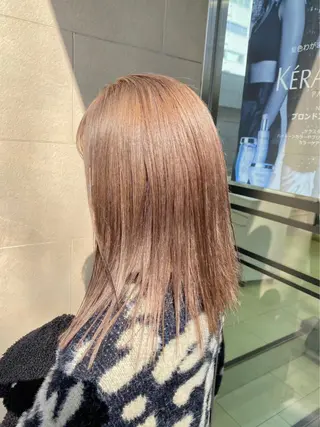 セミロング 艶髪カラー🫧 髪質改善🪽萩原のヘアスタイル