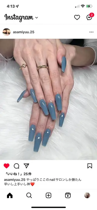 セミロング ネイル 《LB》ラブリエ Nail&eyeのマツエク・マツパデザイン