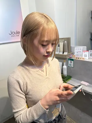 ショート ボブ/ぱつっとボブ/ 谷口 海星のヘアスタイル