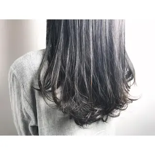 ミディアム セミロング ロング カラー パーマ ショート/レイヤー なら石井知希のヘアスタイル