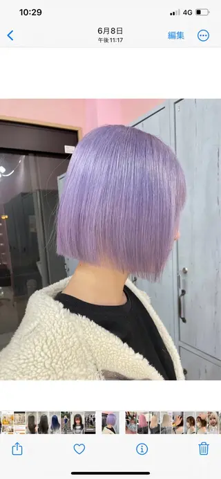 ショート カラー ヘアアレンジ メンズ のん🎀ハイトーン/ レイヤーカット🐳のヘアスタイル