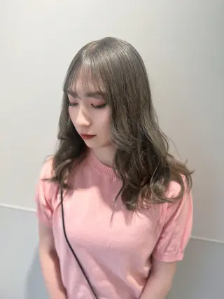 セミロング カラー ヘアアレンジ illmu所属・中野 花菜のヘアスタイル