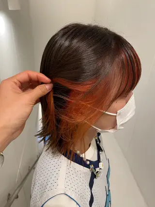 ミディアム カラー cood misatoのヘアスタイル