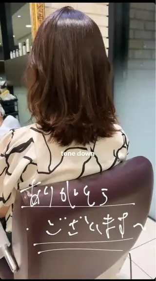 ミディアム タンバルモリパーマ 礒井メンキのヘアスタイル