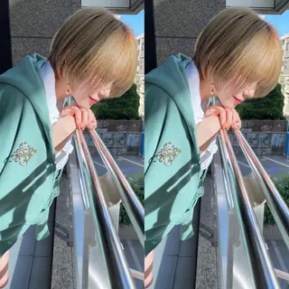 ショート カラー Aster 店長 れおん✂️のヘアスタイル