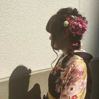 ロング ヘアアレンジ しのはら まどかのヘアスタイル