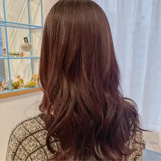 ロング カラー ヘアアレンジ なつき/艶ピンク/ girly hairのヘアスタイル