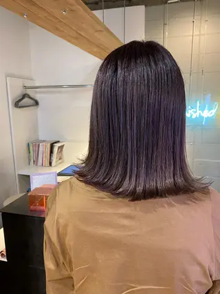 ミディアム カラー ヘアアレンジ 久米 治仁のヘアスタイル