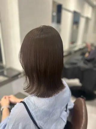 ミディアム カラー 艶髪/レイヤー 🦋MIYUUのヘアスタイル